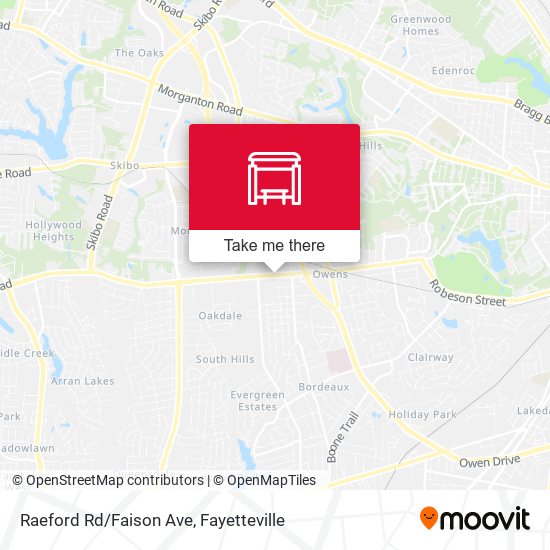 Raeford Rd/Faison Ave map