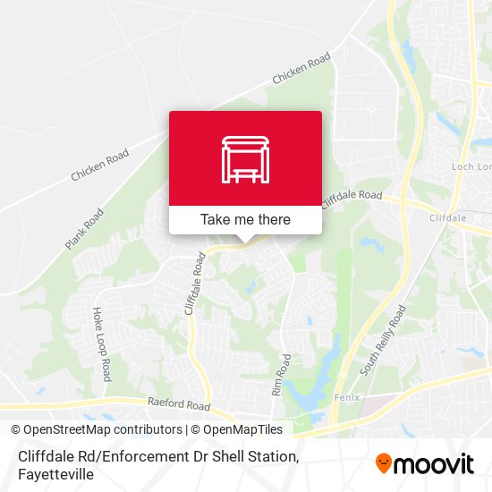Mapa de Cliffdale Rd / Enforcement Dr   Shell Station