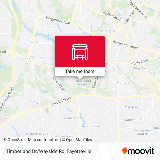 Timberland Dr/Wayside Rd map