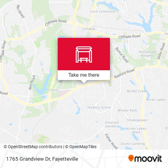 Mapa de 1765 Grandview Dr