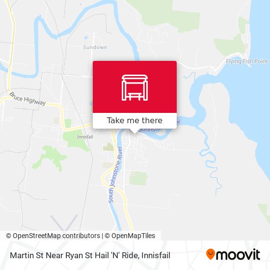 Martin St Near Ryan St Hail 'N' Ride map