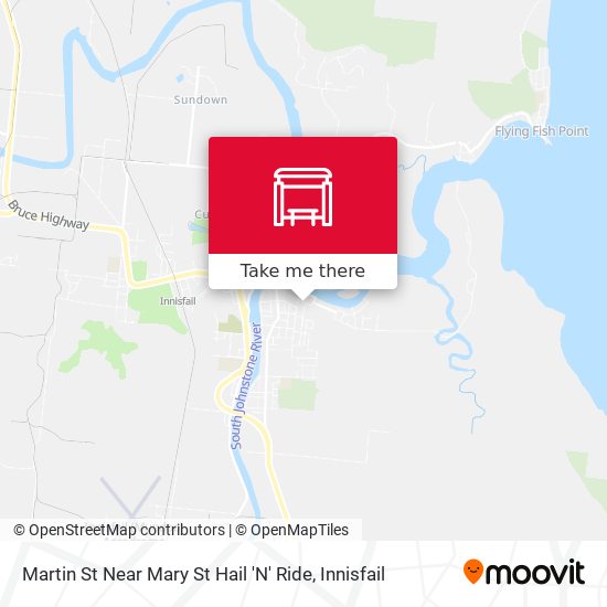 Martin St Near Mary St Hail 'N' Ride map