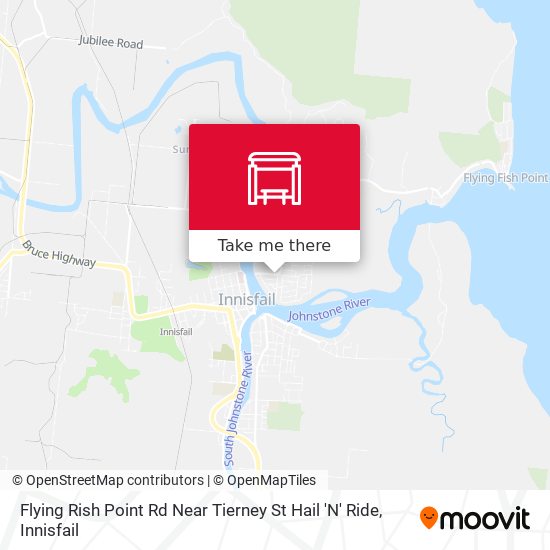 Flying Rish Point Rd Near Tierney St Hail 'N' Ride map
