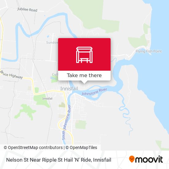 Nelson St Near Ripple St Hail 'N' Ride map