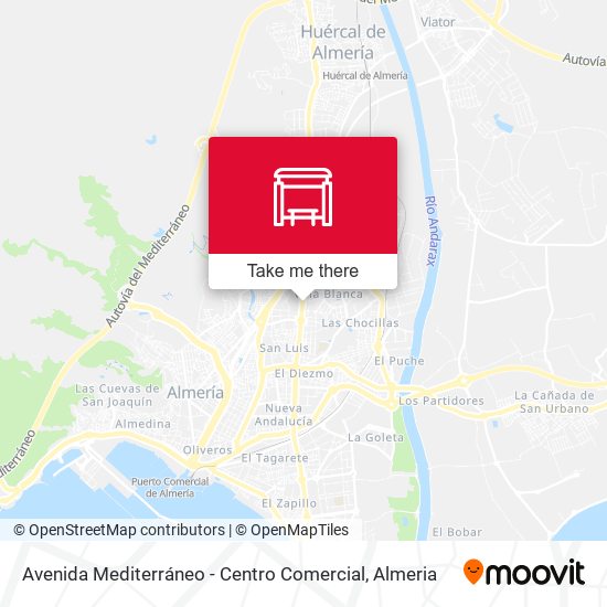 Avenida Mediterráneo - Centro Comercial map
