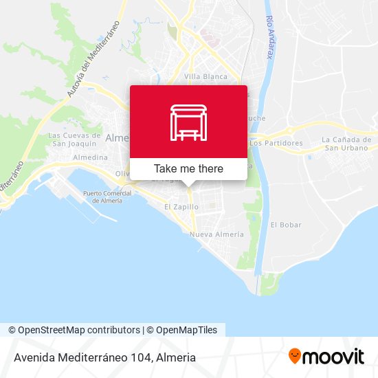 Avenida Mediterráneo 104 map