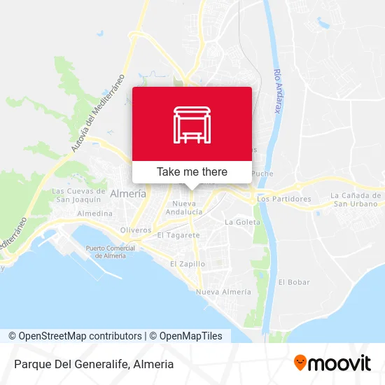 Parque Del Generalife map