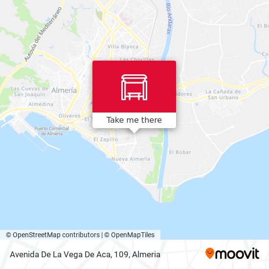 mapa Avenida De La Vega De Aca, 109
