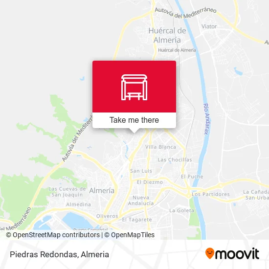 Piedras Redondas map
