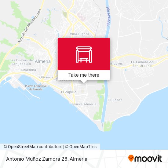 Antonio Muñoz Zamora 28 map