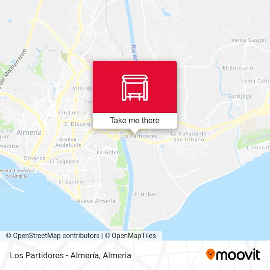 Los Partidores - Almería map