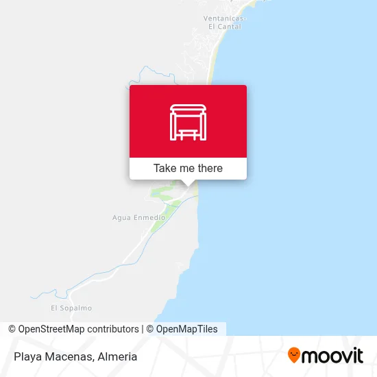 Playa Macenas map