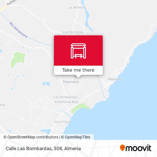 Calle Las Bombardas, 308 map