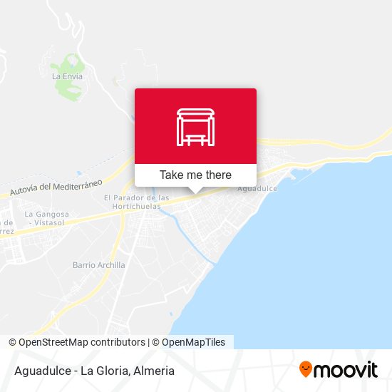 Aguadulce - La Gloria map