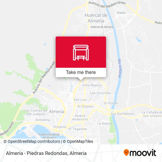 Almería - Piedras Redondas map