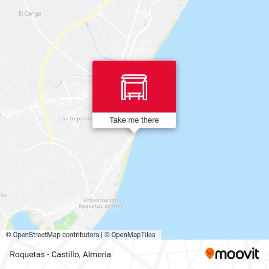 Roquetas - Castillo map