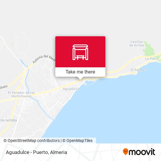 Aguadulce - Puerto map