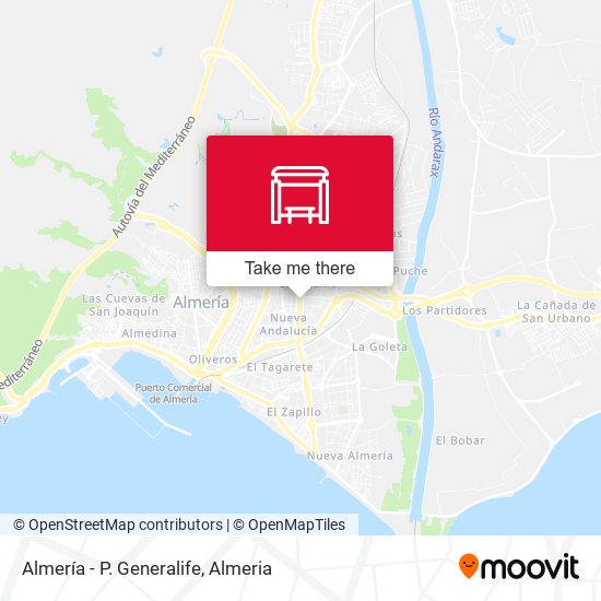 Almería - P. Generalife map