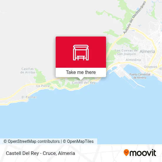 Castell Del Rey - Cruce map