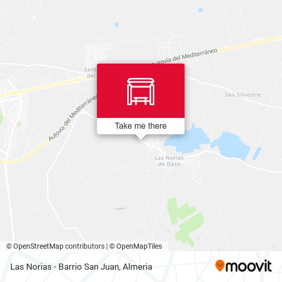 Las Norias - Barrio San Juan map