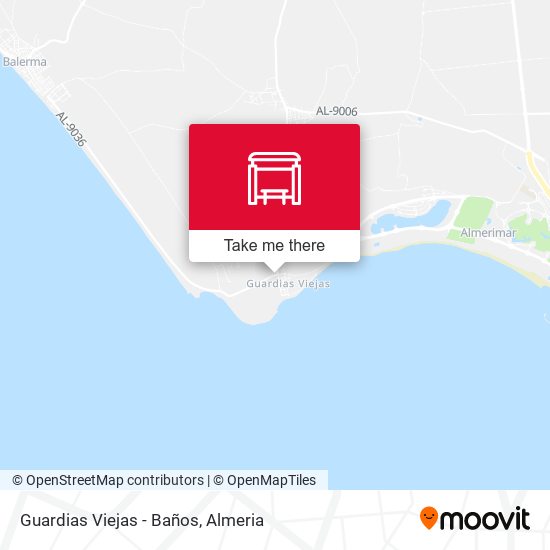 Guardias Viejas - Baños map