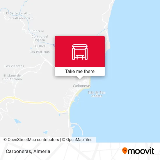 Carboneras map