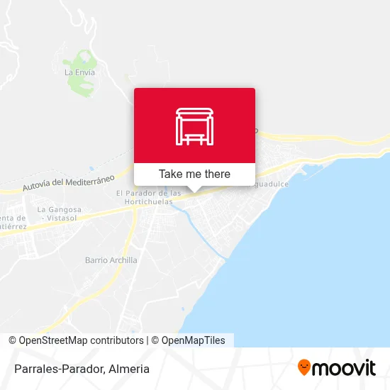 Parrales-Parador map