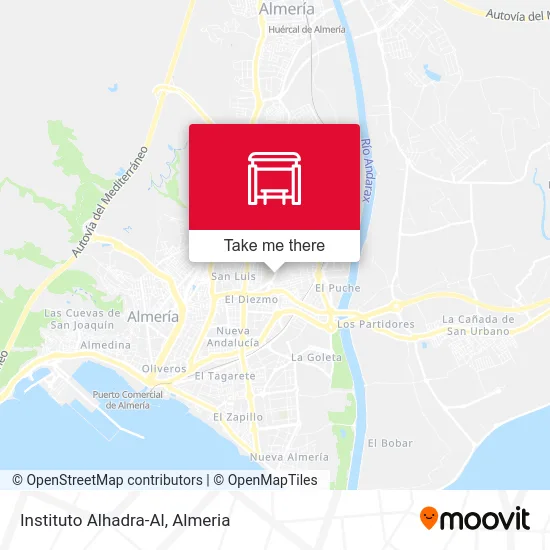 Instituto Alhadra-Al map