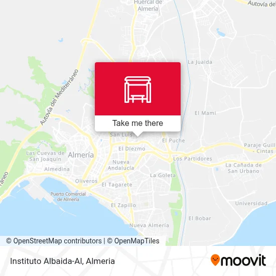 Instituto Albaida-Al map