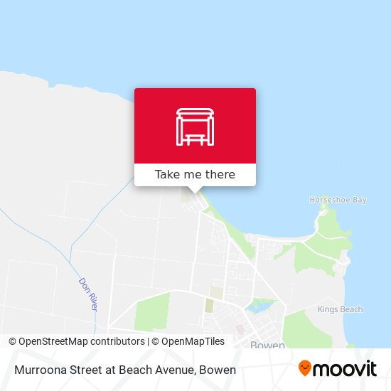 Mapa Murroona Street at Beach Avenue