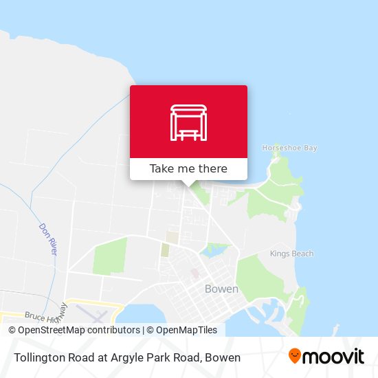 Mapa Tollington Road at Argyle Park Road