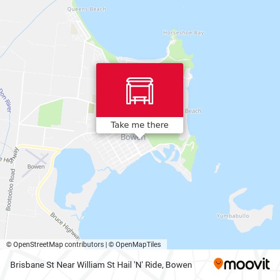 Mapa Brisbane St Near William St Hail 'N' Ride