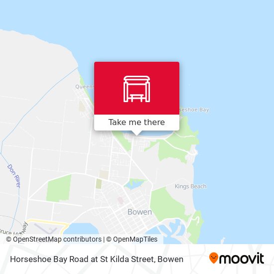 Horseshoe Bay Road at St Kilda Street map