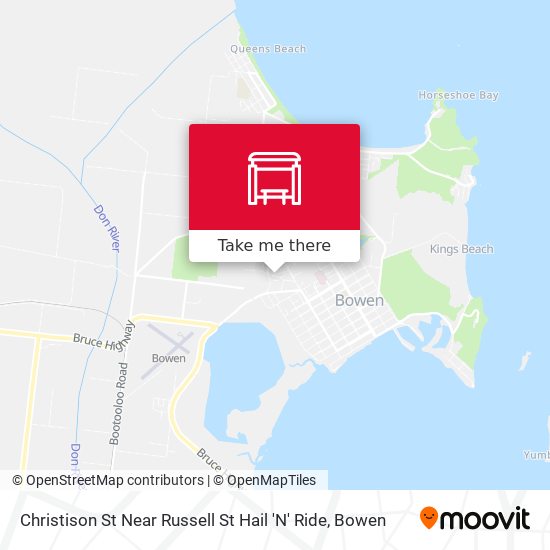 Mapa Christison St Near Russell St Hail 'N' Ride