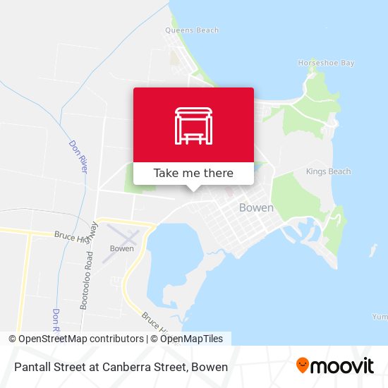 Pantall Street at Canberra Street map