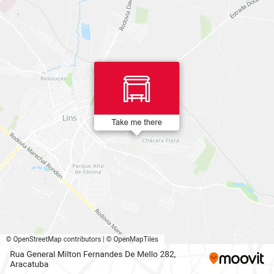 Rua General Milton Fernandes De Mello 282 map