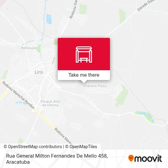 Rua General Milton Fernandes De Mello 458 map