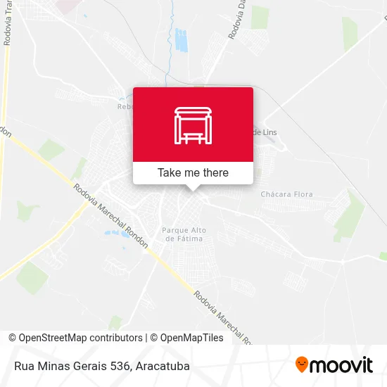 Rua Minas Gerais 536 map