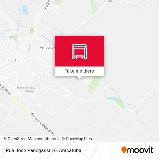 Rua José Panegassi 16 map