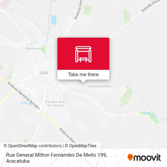 Rua General Milton Fernandes De Mello 199 map