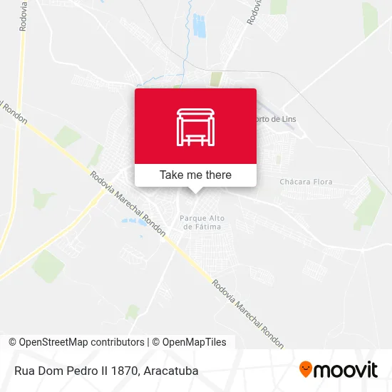 Rua Dom Pedro II 1870 map