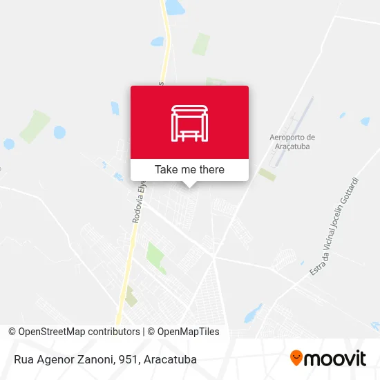 Rua Agenor Zanoni, 951 map