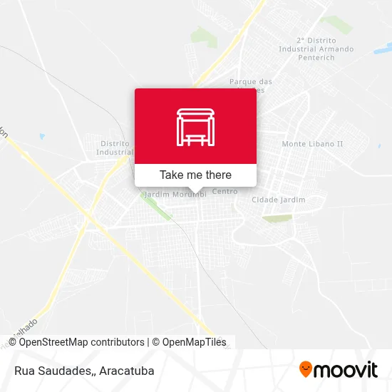 Rua Saudades, map