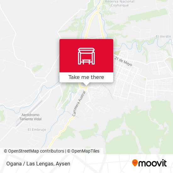Ogana / Las Lengas map