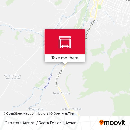 Mapa de Carretera Austral / Recta Foitzick
