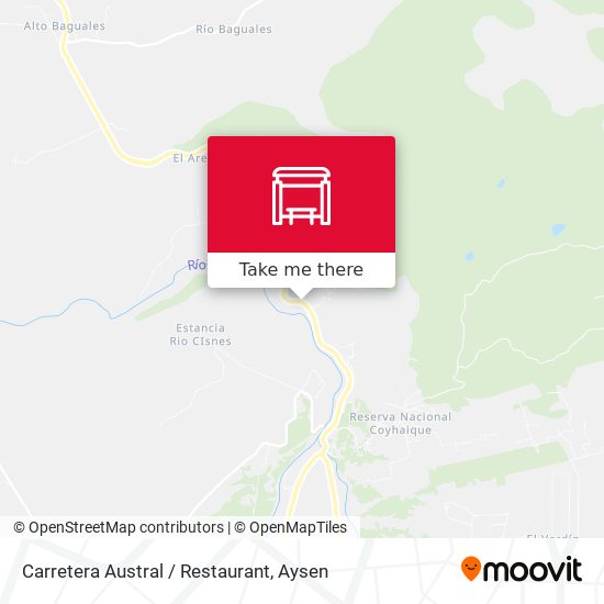 Carretera Austral / Restaurant map