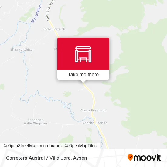Mapa de Carretera Austral / Villa Jara