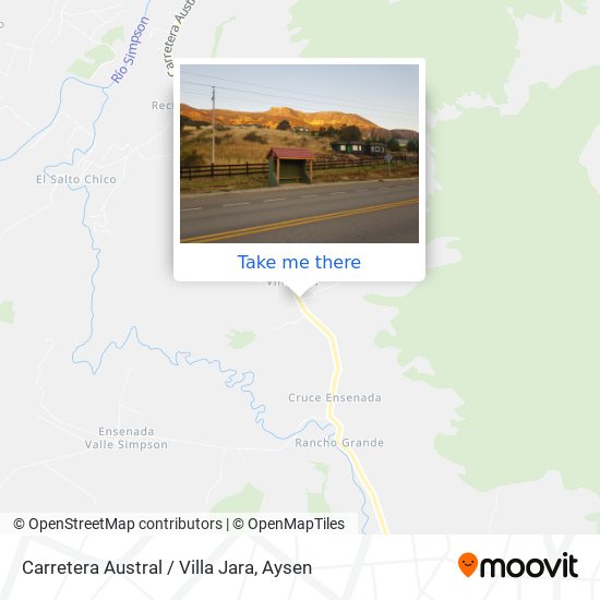 Carretera Austral / Villa Jara map