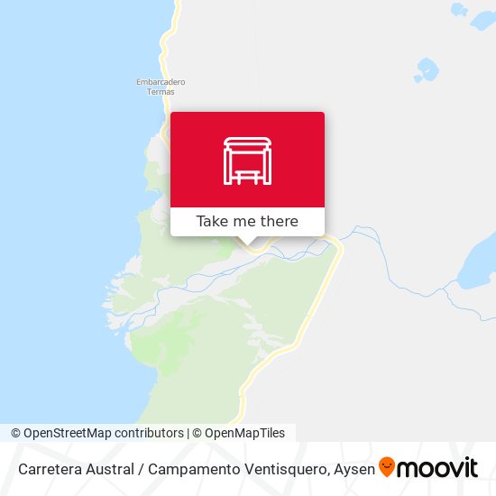 Carretera Austral / Campamento Ventisquero map