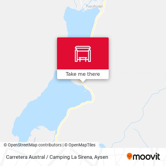 Carretera Austral / Camping La Sirena map